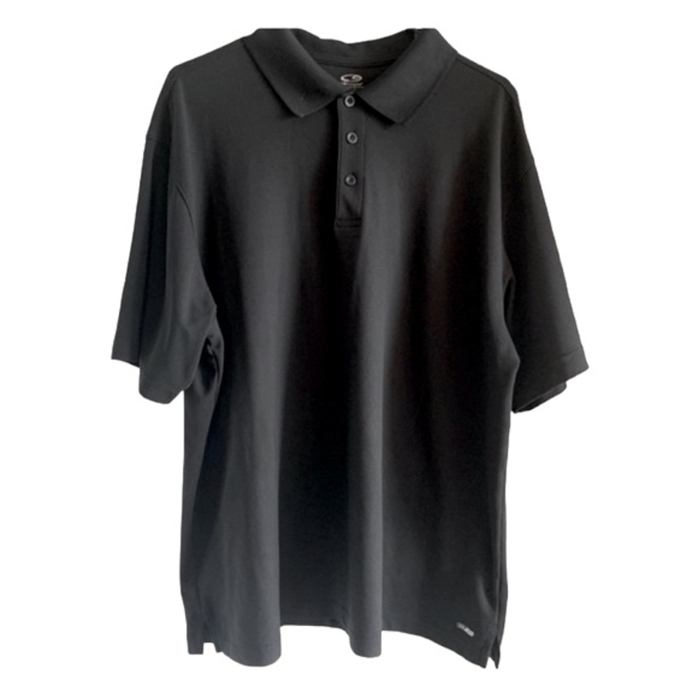 Champion Duo Dry GOLF Polo Shirt Black XXL Top Buttons Vacation Travel Sports